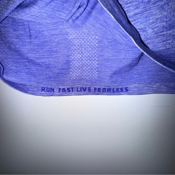 Nike Dri Fit Purple Heathered Short Sleeve Running Training‎ Tee Shirt Women’s S - Picture 4 of 7